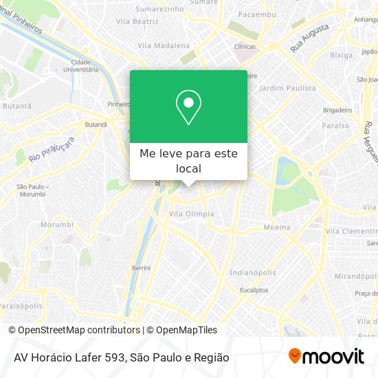 AV Horácio Lafer 593 mapa