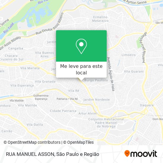 RUA MANUEL ASSON mapa