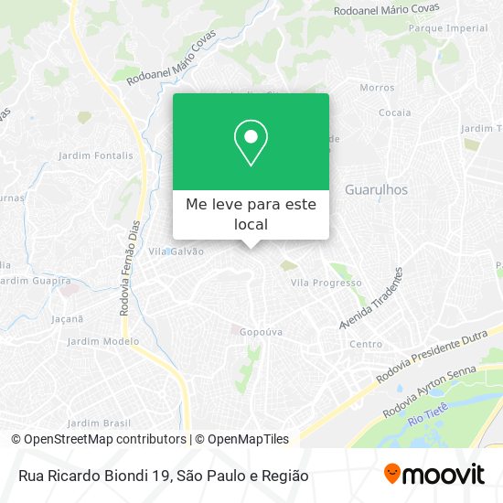 Rua Ricardo Biondi 19 mapa