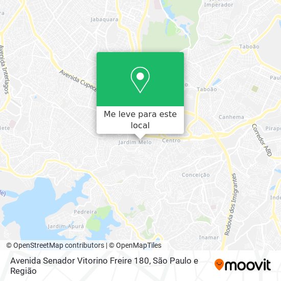 Avenida Senador Vitorino Freire 180 mapa