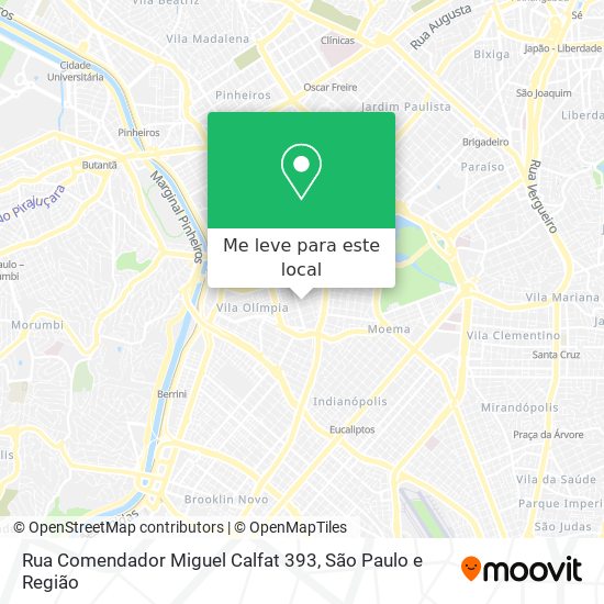 Rua Comendador Miguel Calfat 393 mapa