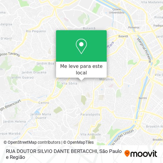 RUA DOUTOR SILVIO DANTE BERTACCHI mapa