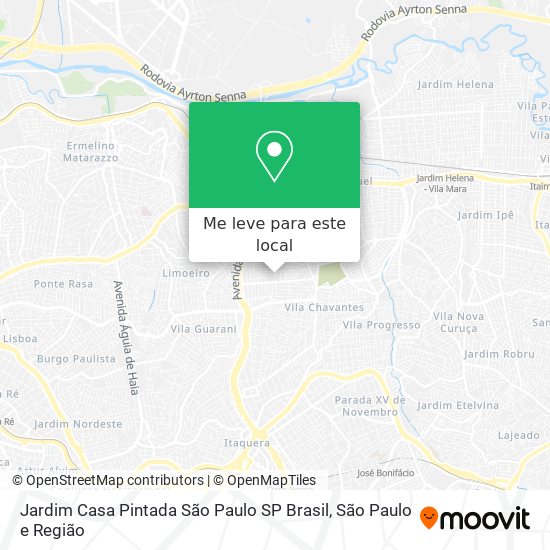 Jardim Casa Pintada  São Paulo   SP  Brasil mapa