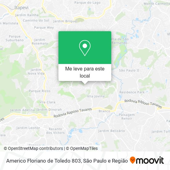 Americo Floriano de Toledo 803 mapa