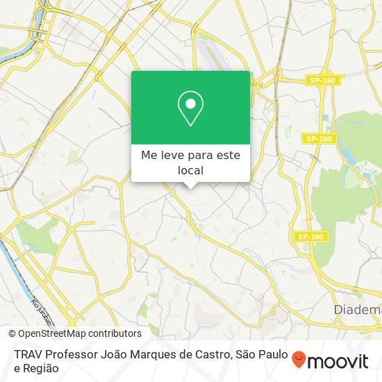 TRAV Professor João Marques de Castro mapa