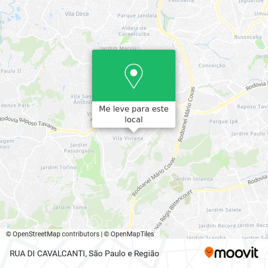 RUA DI CAVALCANTI mapa