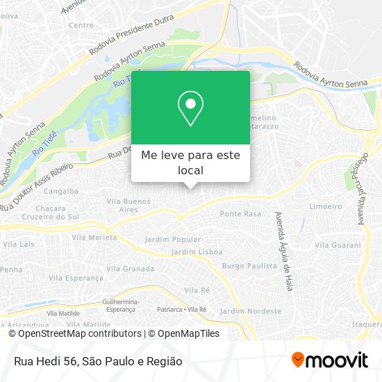 Rua Hedi  56 mapa