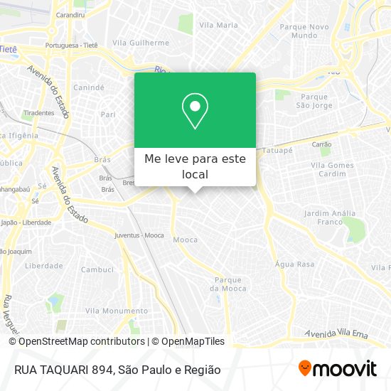 RUA TAQUARI  894 mapa