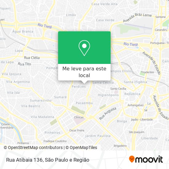 Rua Atibaia 136 mapa
