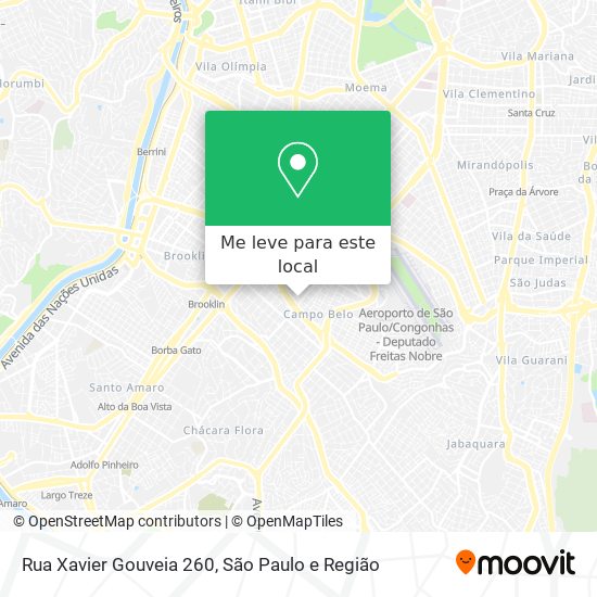Rua Xavier Gouveia 260 mapa