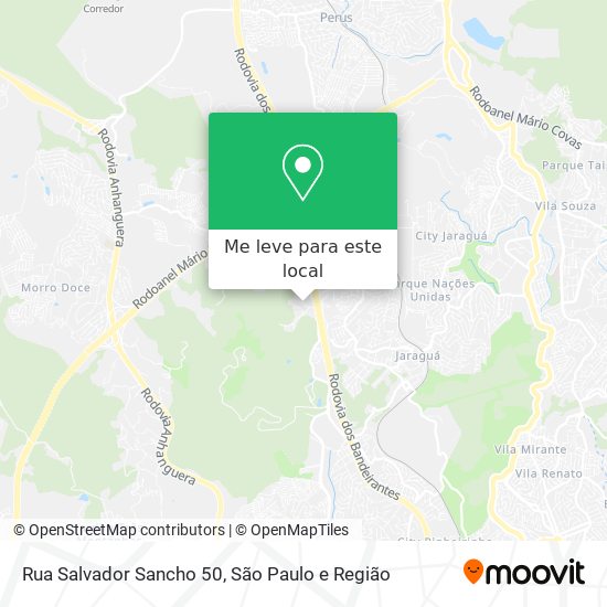 Rua Salvador Sancho 50 mapa