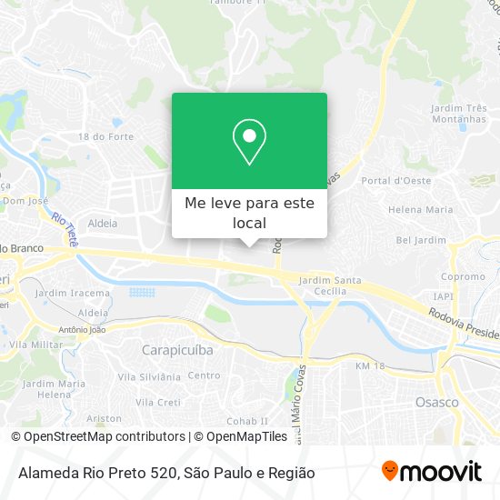 Alameda Rio Preto 520 mapa