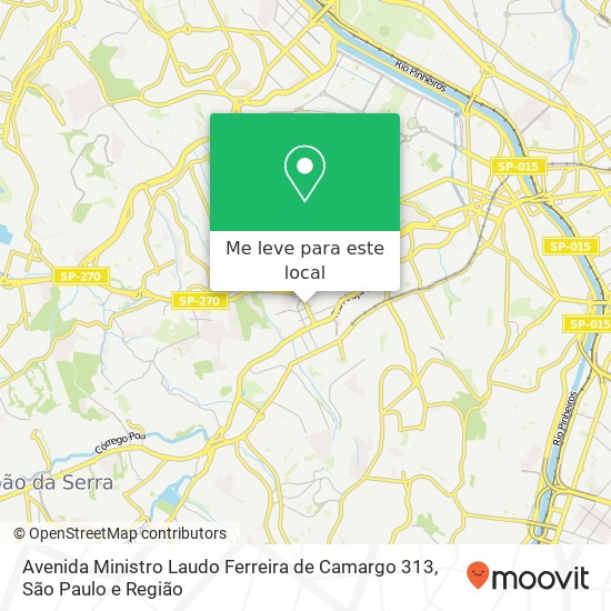 Avenida Ministro Laudo Ferreira de Camargo 313 mapa