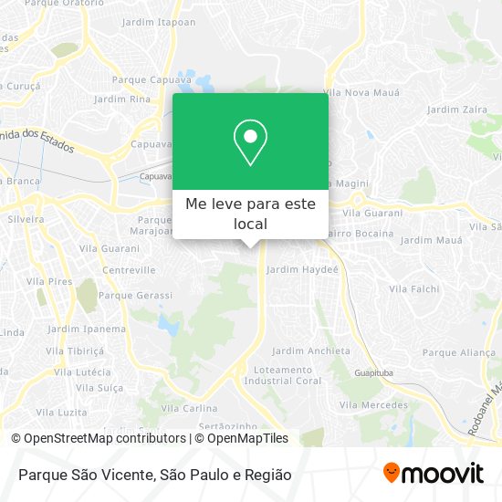 Parque São Vicente mapa