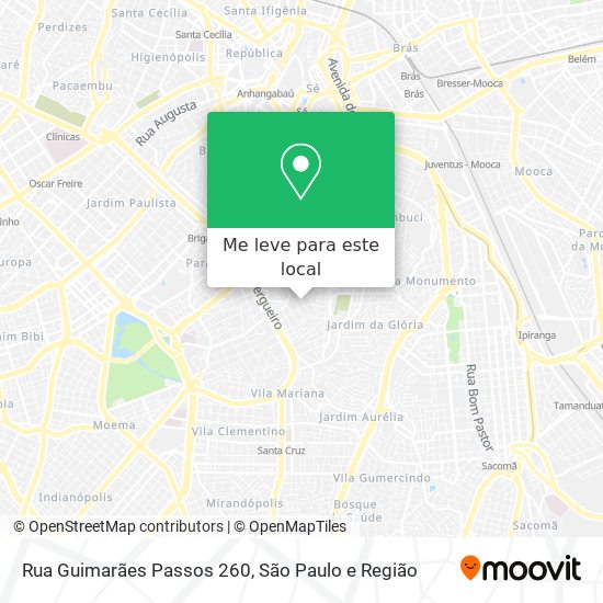 Rua Guimarães Passos  260 mapa