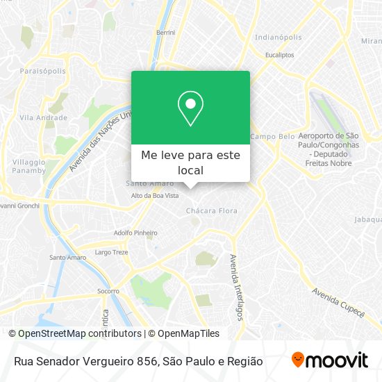 Rua Senador Vergueiro 856 mapa