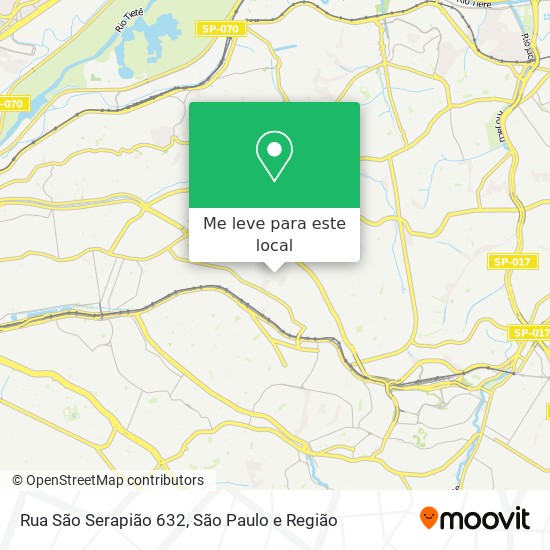 Rua São Serapião 632 mapa
