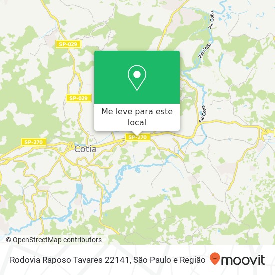 Rodovia Raposo Tavares 22141 mapa
