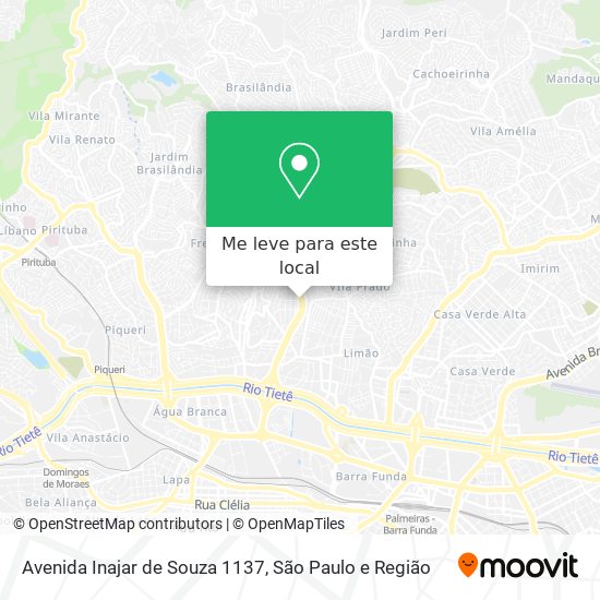 Avenida Inajar de Souza  1137 mapa
