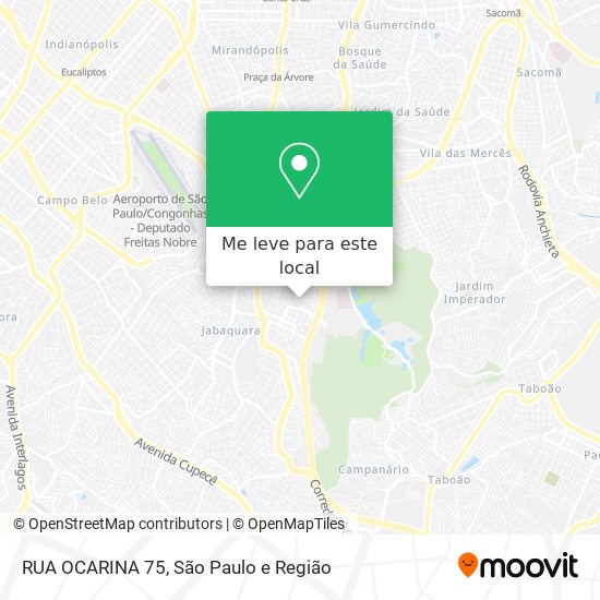 RUA OCARINA 75 mapa