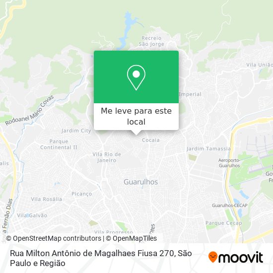 Rua Milton Antônio de Magalhaes Fiusa 270 mapa