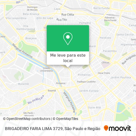 BRIGADEIRO FARIA LIMA 3729 mapa