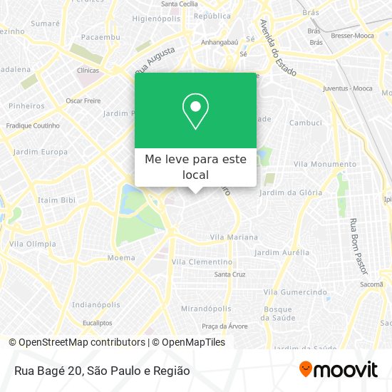 Rua Bagé 20 mapa