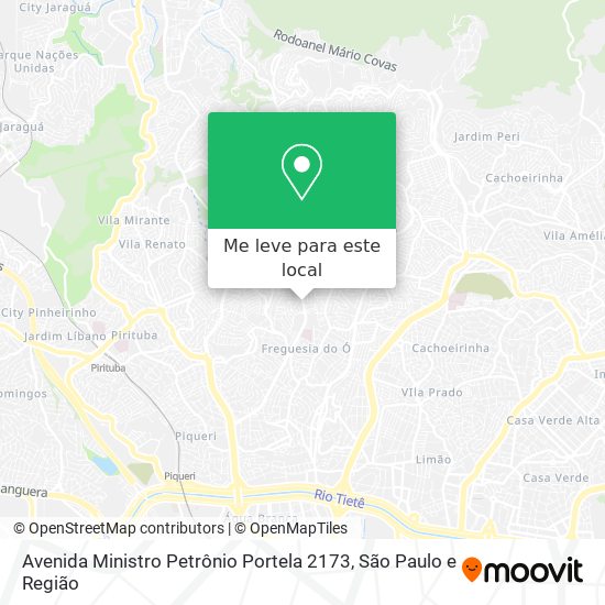 Avenida Ministro Petrônio Portela 2173 mapa