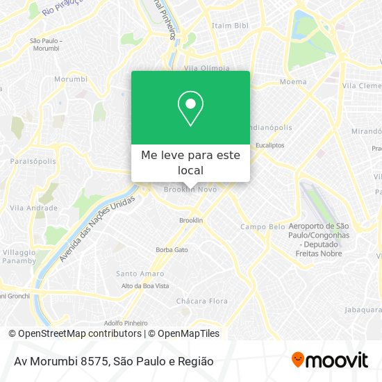 Av Morumbi 8575 mapa