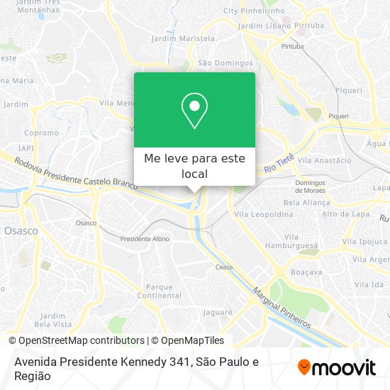 Avenida Presidente Kennedy 341 mapa