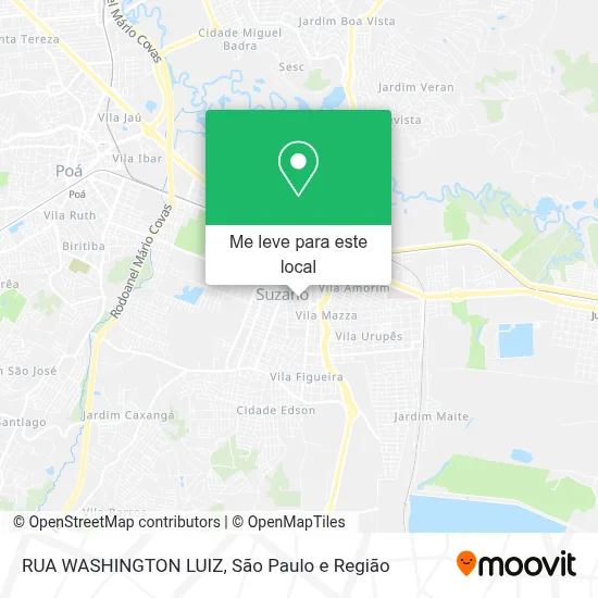 RUA WASHINGTON LUIZ mapa
