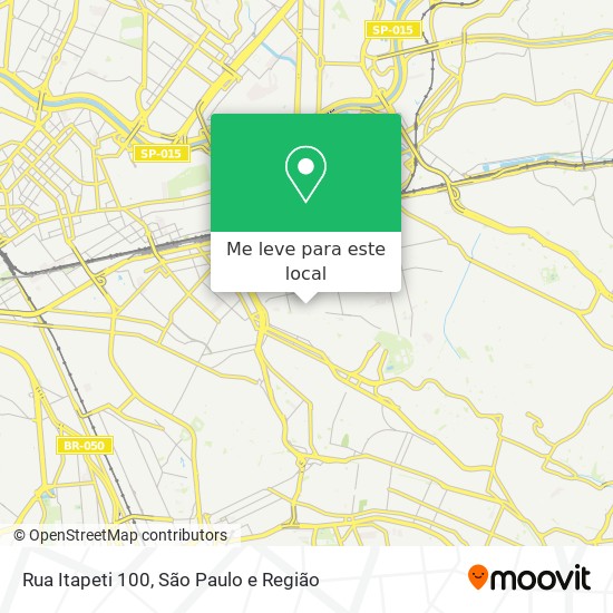 Rua Itapeti 100 mapa