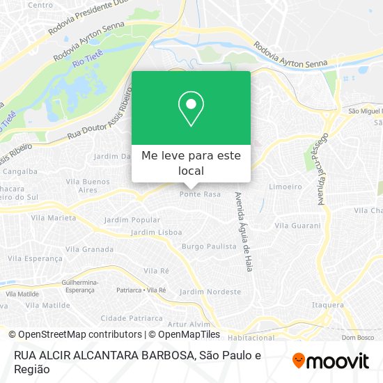 RUA ALCIR ALCANTARA BARBOSA mapa
