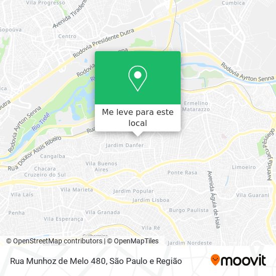 Rua Munhoz de Melo 480 mapa