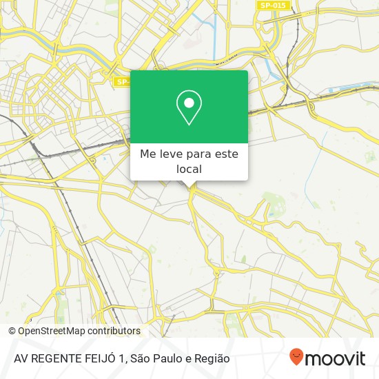 AV  REGENTE FEIJÓ 1 mapa