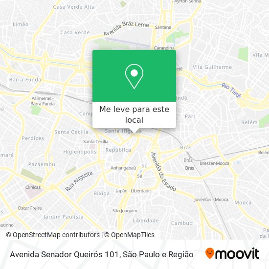 Avenida Senador Queirós  101 mapa