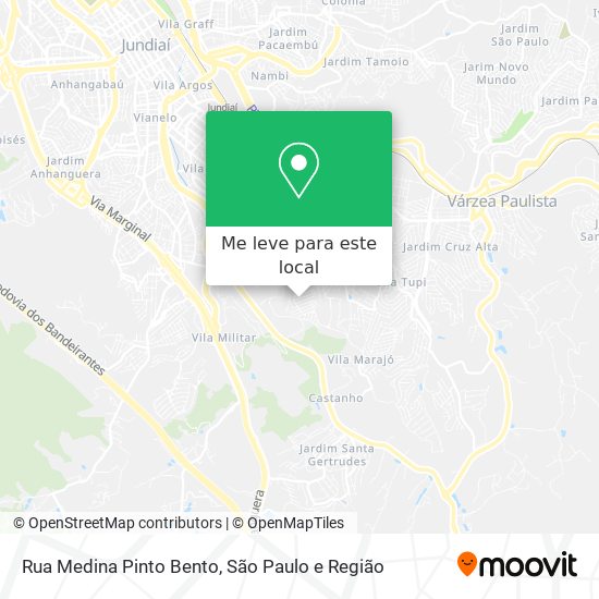 Rua Medina Pinto Bento mapa