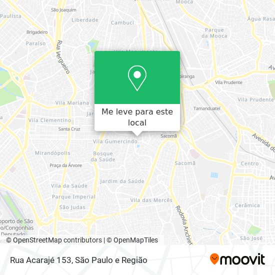 Rua Acarajé 153 mapa