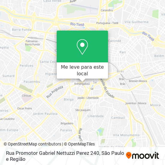 Rua Promotor Gabriel Nettuzzi Perez 240 mapa