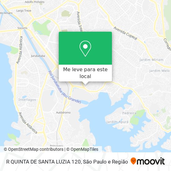 R QUINTA DE SANTA LUZIA 120 mapa