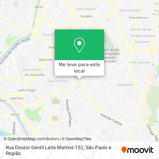 Rua Doutor Gentil Leite Martins 152 mapa