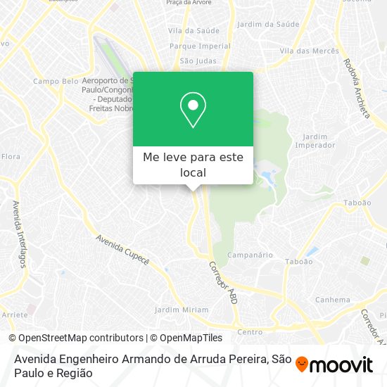 Avenida Engenheiro Armando de Arruda Pereira mapa