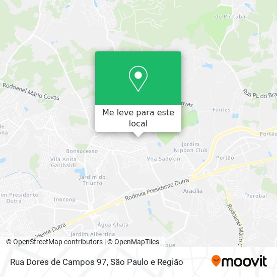 Rua Dores de Campos 97 mapa