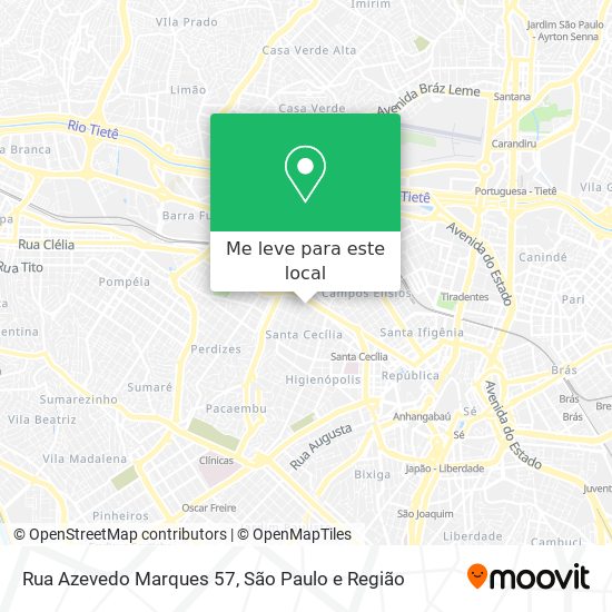 Rua Azevedo Marques 57 mapa
