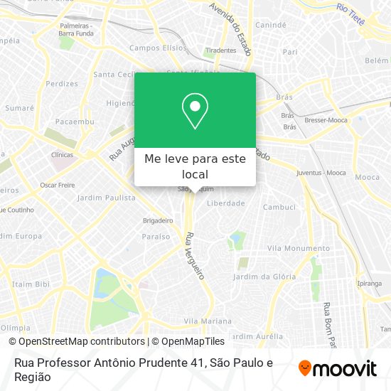 Rua Professor Antônio Prudente 41 mapa