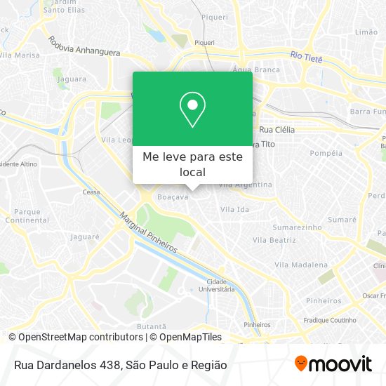 Rua Dardanelos 438 mapa