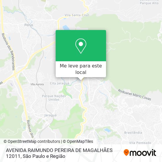 AVENIDA RAIMUNDO PEREIRA DE MAGALHÃES 12011 mapa