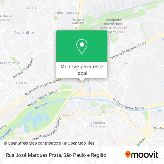 Rua José Marques Prata mapa