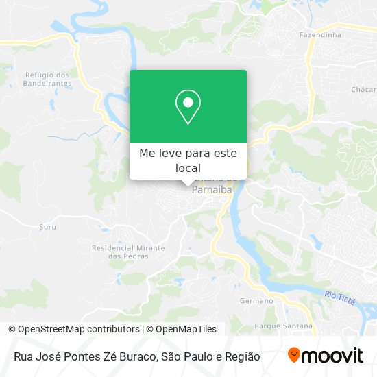 Rua José Pontes Zé Buraco mapa