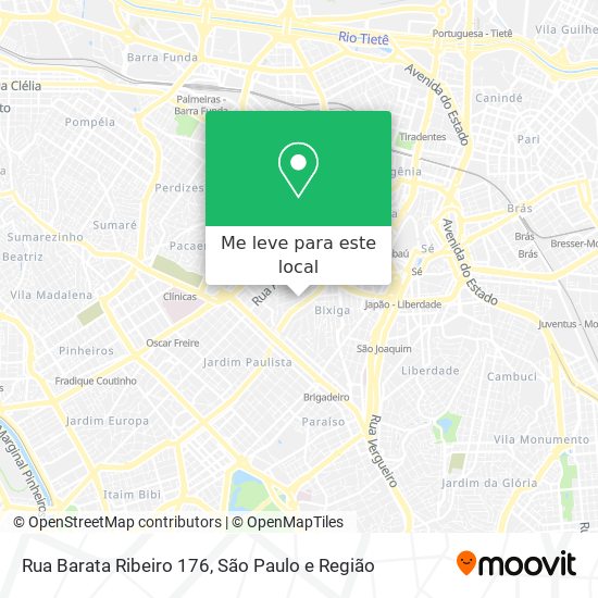 Rua Barata Ribeiro 176 mapa